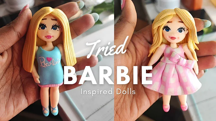 Barbie Inspired Dolls tutorial | Cold Porcelain Clay | Air Dry Clay | Clay Craft Ideas