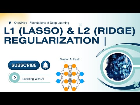 2.6 L1 vs L2 Regularization Explained | How to Prevent Overfitting in Deep Learning