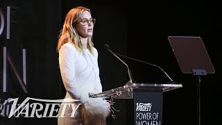 Emily Blunt Advocates for Awareness Around Stuttering at Variety's Power of Women