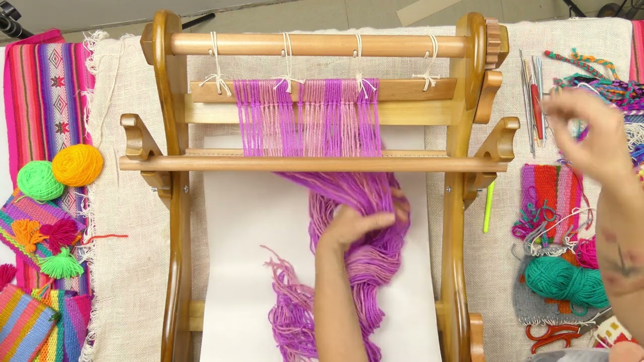 Urdido en telar de peine