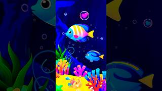 Magical  The Underwater World 🐠 Baby Lullaby🪸 Calm Fishes for Sleep #shorts