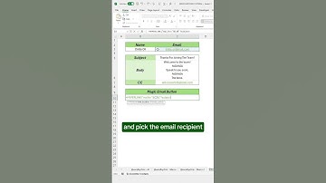 Send Emails in excel |How to send email in excel #excel #reels #exceltips #shorts #short #microsoft