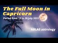 The full Moon in Capricorn. "Hot" summer nights and heat strokes ahead.