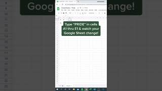 PRIDE in Google Sheets (Easter Egg 🥚) screenshot 4