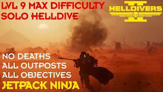 Helldivers 2 // Jetpack Stealth - Lvl 9 Automaton Solo Helldive - All Clear, No Deaths screenshot 5