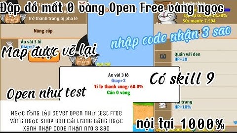 Ngọc rồng Lậu _ Trải nghiệm Sever Open như Test Free Vàng ngọc nhập code nhận nr 3 sao nội tại 1000%