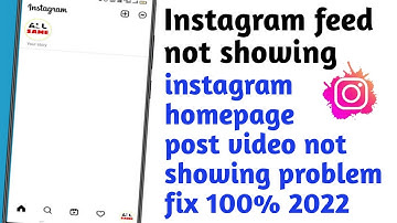 Instagram feed not showing all posts | instagram homepage post video not showing problem fix