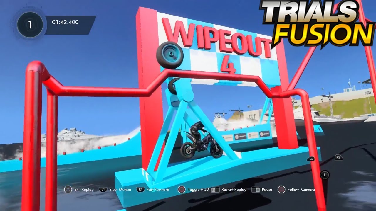 Trials Fusion - Wipeout 4 by WidzTonik - Custom Track (PS4)