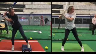 Big Swing Changes After One Session! [Softball Hitting Lesson]