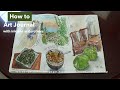 How to art journal about your life : Watercolor Sketchbook | Full Process with sketching tips