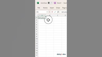 Inserting names of months in Excel without typing all of them