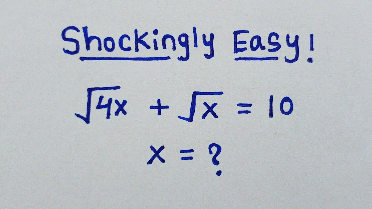 Nice Algebra Square Root Simplification Maths Olympiad Problem - YouTube