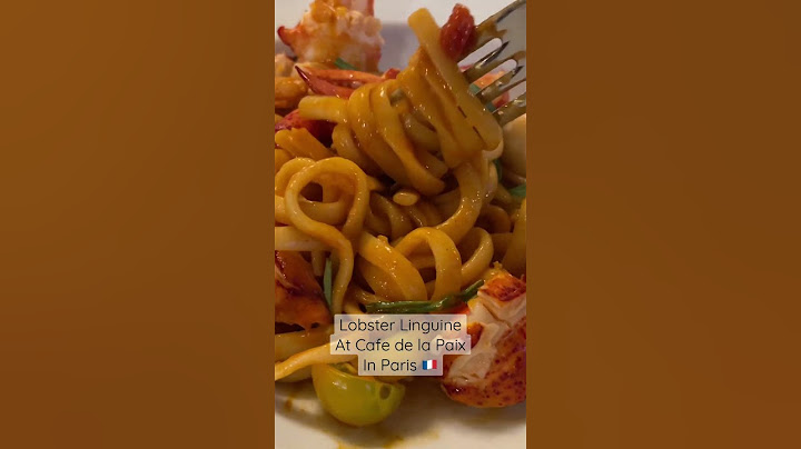 Linguine with canadian #lobster at Cafe de la Paix in #Paris 🇫🇷