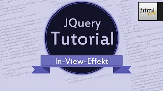 CSS3/jQuery Tutorial: Animierte Webseite mit In-View-Effekt // deutsch