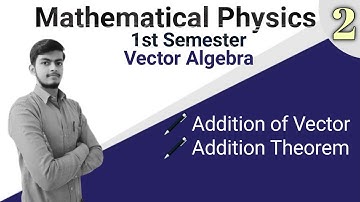 ||L-2|| Vector Algebra || Physics Bsc 1st Semester|| Mathematical Physics||Physics Bsc 1st semester|