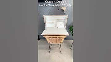 Bàn làm việc gỗ công nghiệp phong cách tối giản