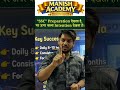 Preparation से Selection मिलता है, लेकिन Intention से टिकता है 💯  | Manish Academy