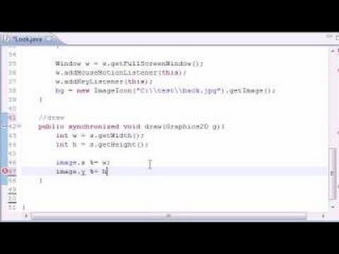 Java Game Development - 34 -  Mouselooks draw Method