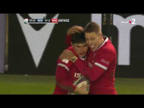 Six Nations : Scotland vs Wales - Try of Louis Rees Zammit