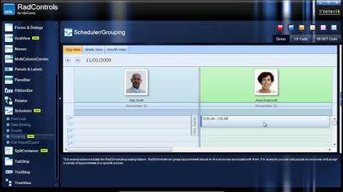 Resource Grouping in the RadScheduler