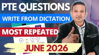 Must Practice! PTE Write From Dictation Questions - June 2026 | Edutrainex PTE
