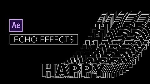 Echo Text Effect in After Effects- After Effects Tutorial | Typography Text Animation