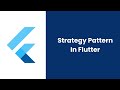 Flutter Strategy Pattern Explained with Custom Button Example | Design Patterns in Flutter
