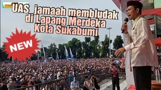 Uas Tabligh Akbar Jamaah Membludak Di Lapang Merdeka Kota Sukabumi ceramah uas  viral