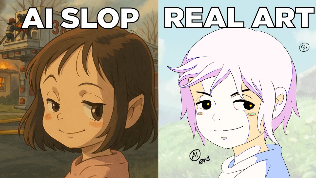 Animating Studio Ghibli Style to BEAT AI SLOP (Hair Animation Tutorial ...