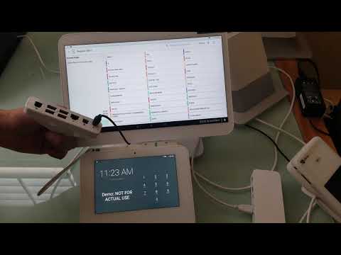 How to connect barcode scanner to clover pos station and clover mini demo by CSI Works