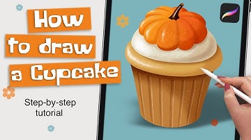 Draw a Cupcake in Procreate // Easy iPad Drawing Tutorial