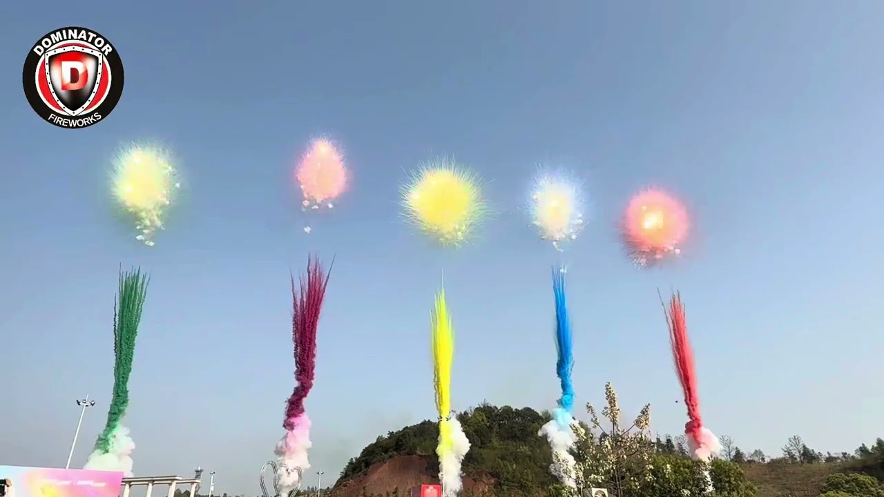 Daytime Fireworks, daytime smoke