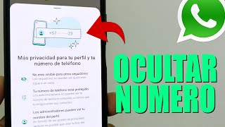 Cómo ocultar tu numero en WhatsApp