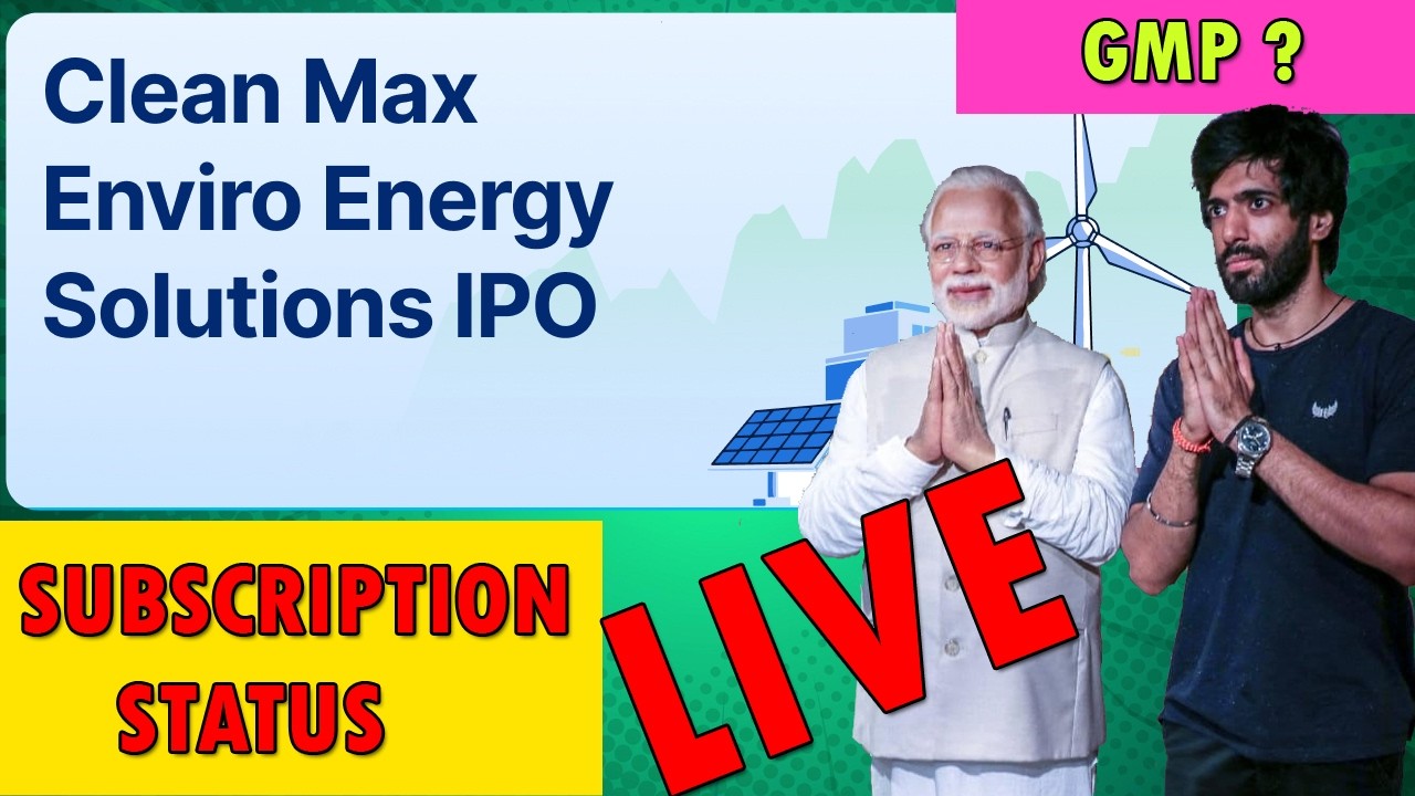 🔴 Clean Max Enviro Energy IPO Day 3 LIVE Update | Retail Full? QIB Pending? | Apply or Avoid