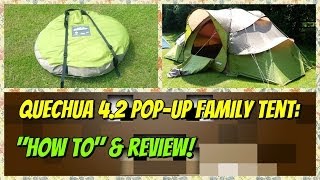 quechua base seconds family 4.2 xl pop up tent