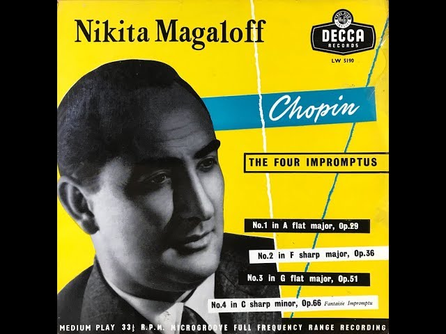 Chopin - Impromptu n°3 : Nikita Magaloff, piano