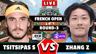 🔴LIVE: Stefanos Tsitsipas vs Zhizhen Zhang• French Open 2024 #round3 #roland_garros #wta #atp