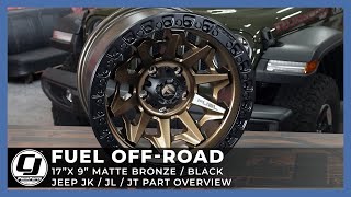 2018-2021 Jeep JL & Jeep Gladiator | Fuel Off-Road Cover Matte Bronze Wheel