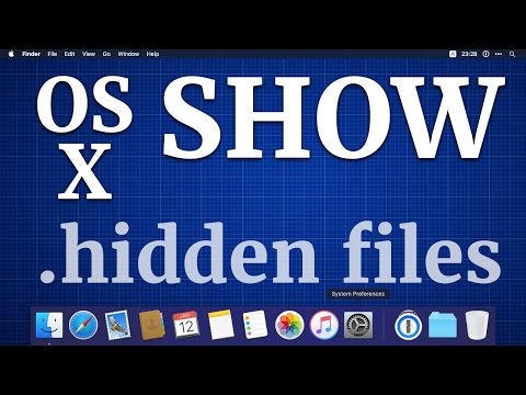 How to show hidden files in Mac OS