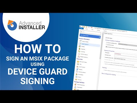 How to sign an MSIX package using Device Guard signing?