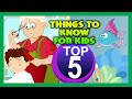 Top Five - THINGS TO KNOW FOR KIDS | Learning Videos For Kids | Science Education | Animation