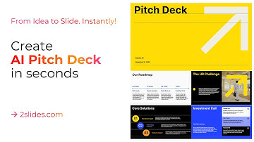 How to Make a Standout Pitch Deck Fast? 2slides AI = Game-Changer
