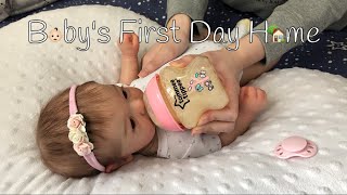 Relaxing Reborn Video| Baby’s First Day Home From The Hospital + Name Review🧸 Reborn Roleplay