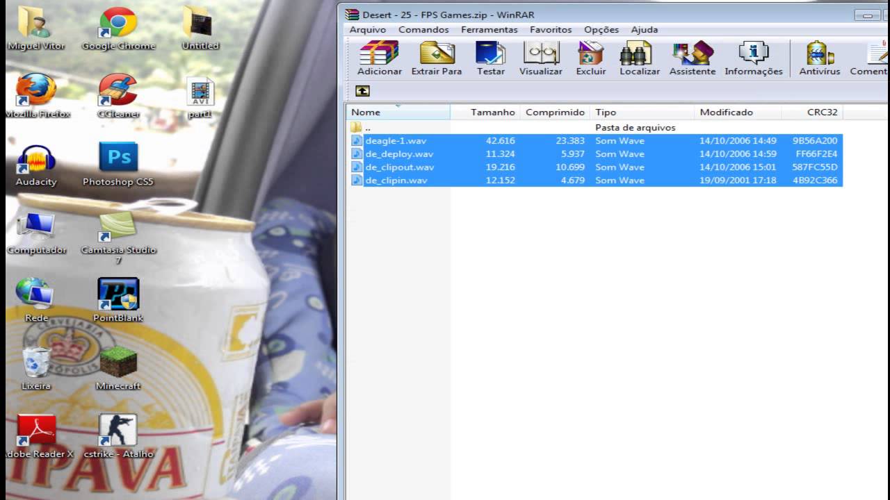 Como colocoar Arma no Cs 1.6.