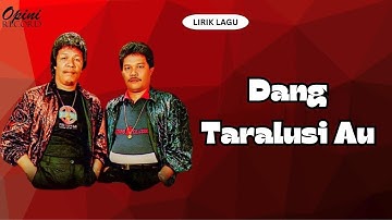 Bunthora Situmorang & Jhonny S. Manurung - Dang Taralusi Au (Video Lirik)