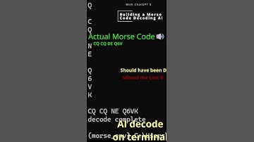 AI Morse Code Decoder Real Time CW Transcription (11 Second Demo)