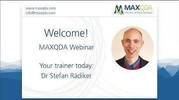 [2016] Introduction to Statistical Analysis with MAXQDA Analytics Pro