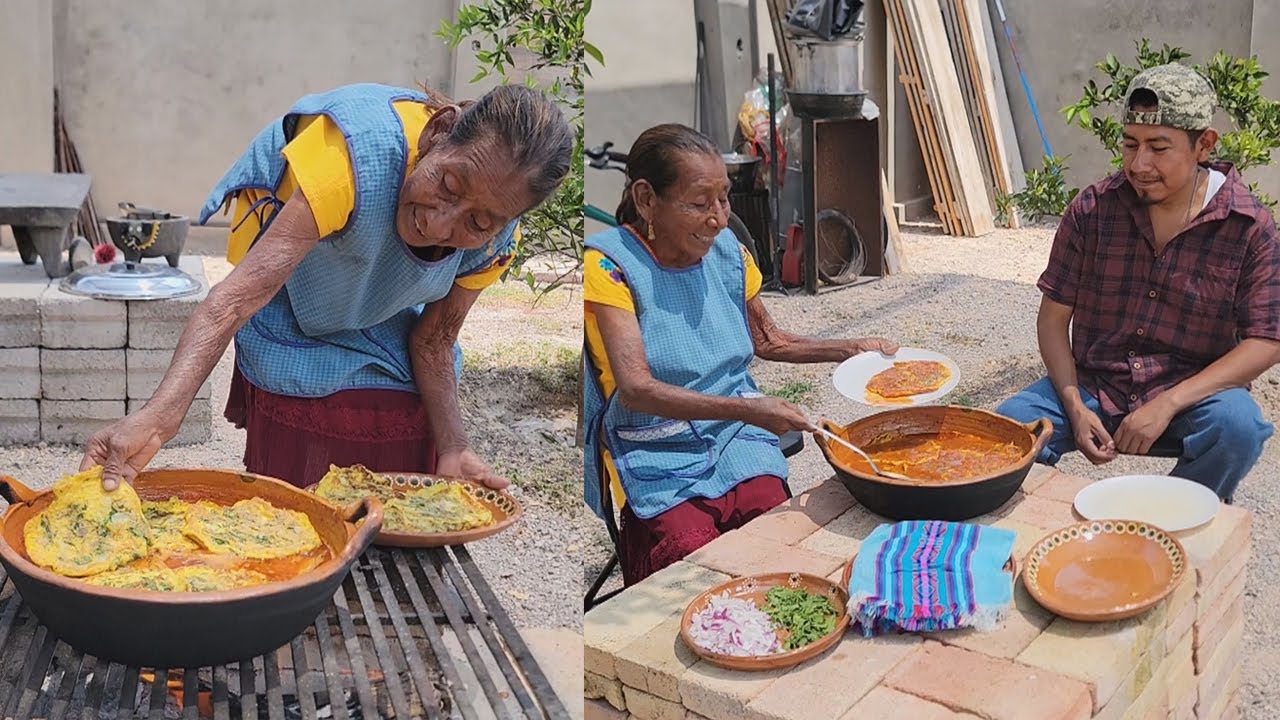 ¡Venganse a Comer! Tortitas De Huevos Rancheros Con Epazote En Salsa De Jitomates | Doña Lupita