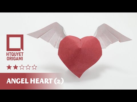 Origami Angel Heart (simple) - Trái tim thiên sứ (Hoàng Tiến Quyết)