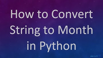How to Convert String to Month in Python